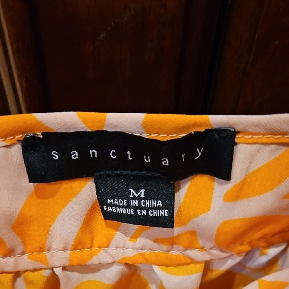 Sanctuary Orange Patterned Garment